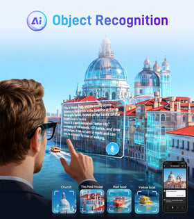 NyVyzn Smart Glasses IP67 waterproof design suits rain and sweat.
