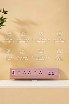 NYYTGE heavy-duty 10ft cord and flat plug sitting close to wall for neat routing