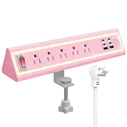 NYYTGE front-mounted overview showing organized desk and easy access ports
