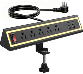NYYTGE front view showing ports and compact design for organized workspace