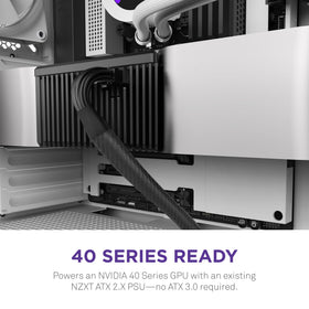 NZXT 12VHPWR adapter cable side view highlighting slim profile for cable management