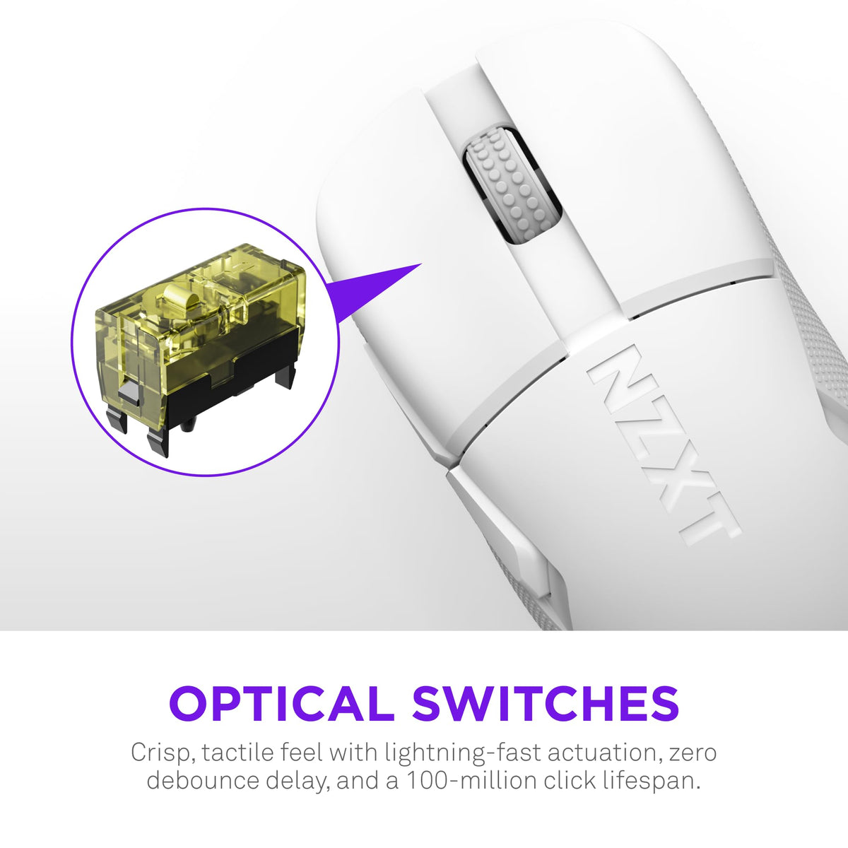 NZXT Lift Elite front bezel close-up emphasizing minimalist styling and dust control