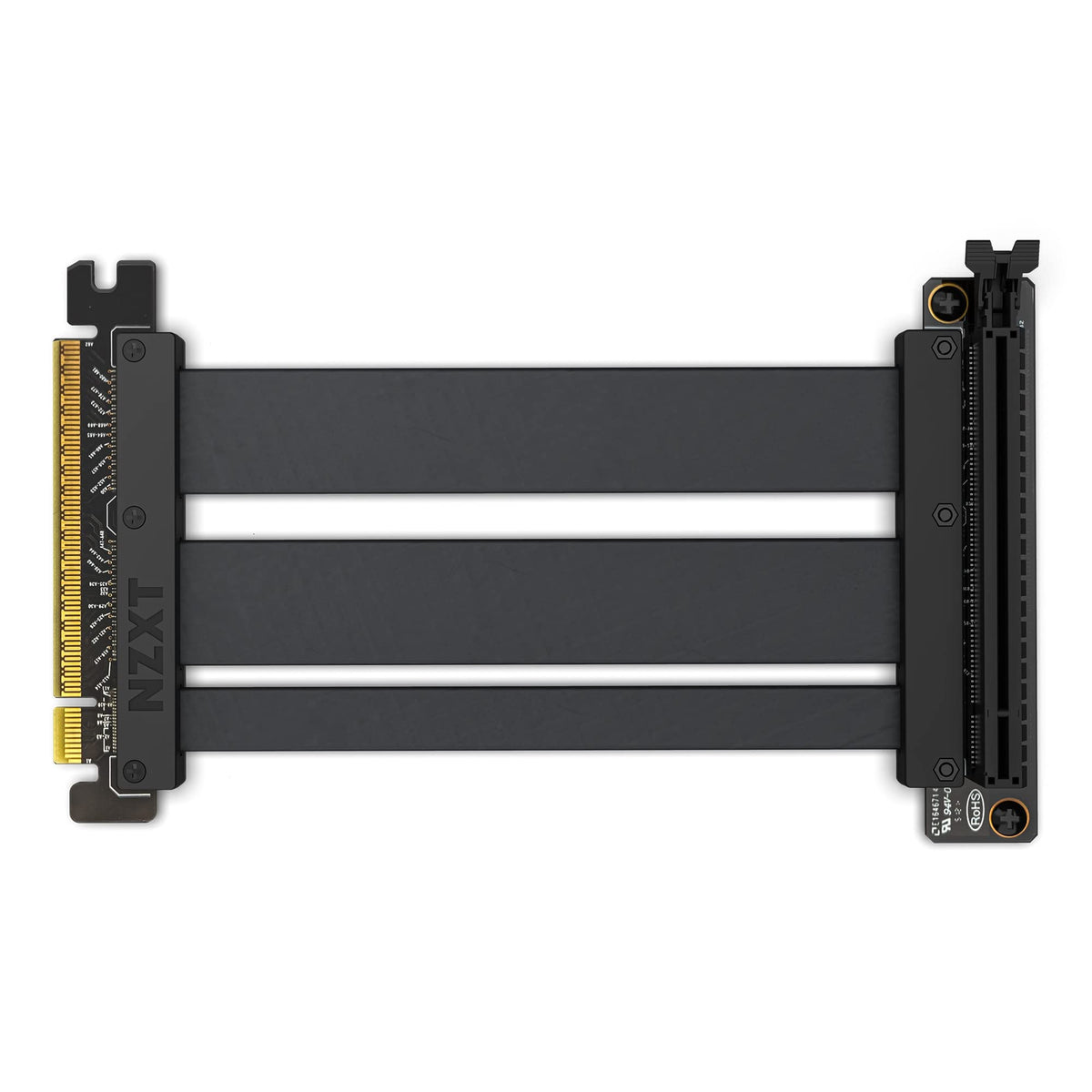 NZXT junction stress-relief plastic cover protecting cable-to-PCB connection