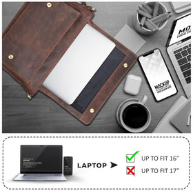 Oak Leathers durable lining protects contents during daily use