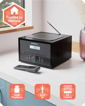 Oakcastle Hifi400 built-in speakers deliver room-filling sound
