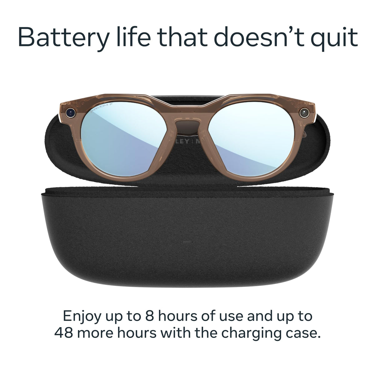 Oakley Meta HSTN Transitions lenses adapt to changing light for consistent vision.