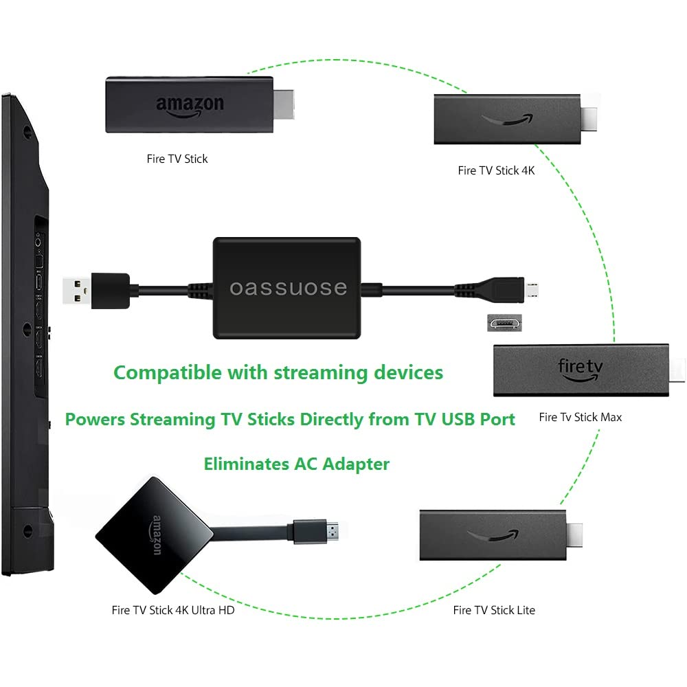 Oassuose quick setup illustration showing plug-and-play steps