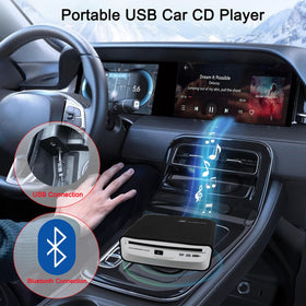 OAUW with disk tray open illustrating CD insertion and reading mechanism