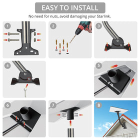 OAWEEN snap-on design enables quick, secure Starlink attachment