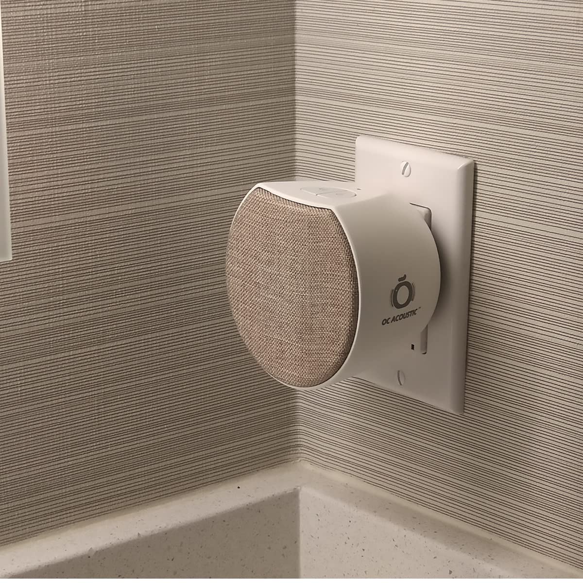 OC Acoustic Newport plug-in outlet speaker 2-inch driver delivers crisp sound
