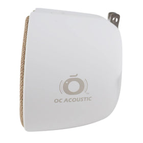 OC Acoustic Newport plug-in outlet speaker slim design for compact spaces