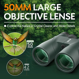 Occer 12x50 eyepiece close-up highlighting comfortable eye relief and clarity