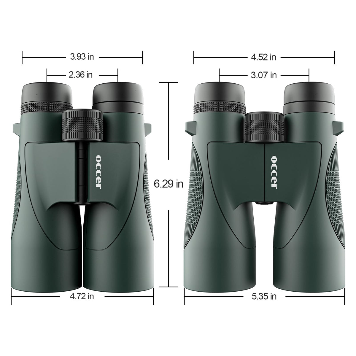 Occer 12x50 travel-ready binoculars compact for trips and concerts