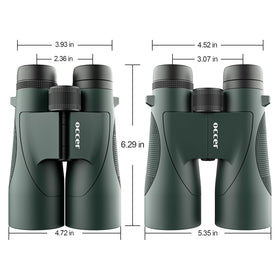 Occer 12x50 travel-ready binoculars compact for trips and concerts
