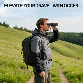 Occer extended eye relief and adjustable eyecups suit glasses wearers for full-field viewing.