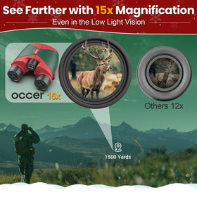 occer binoculars on hiking strap ready for outdoor adventures and convenience