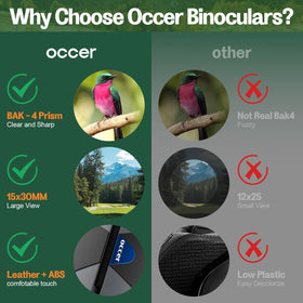 occer birdwatching in field lifestyle showing clearer wildlife viewing benefit