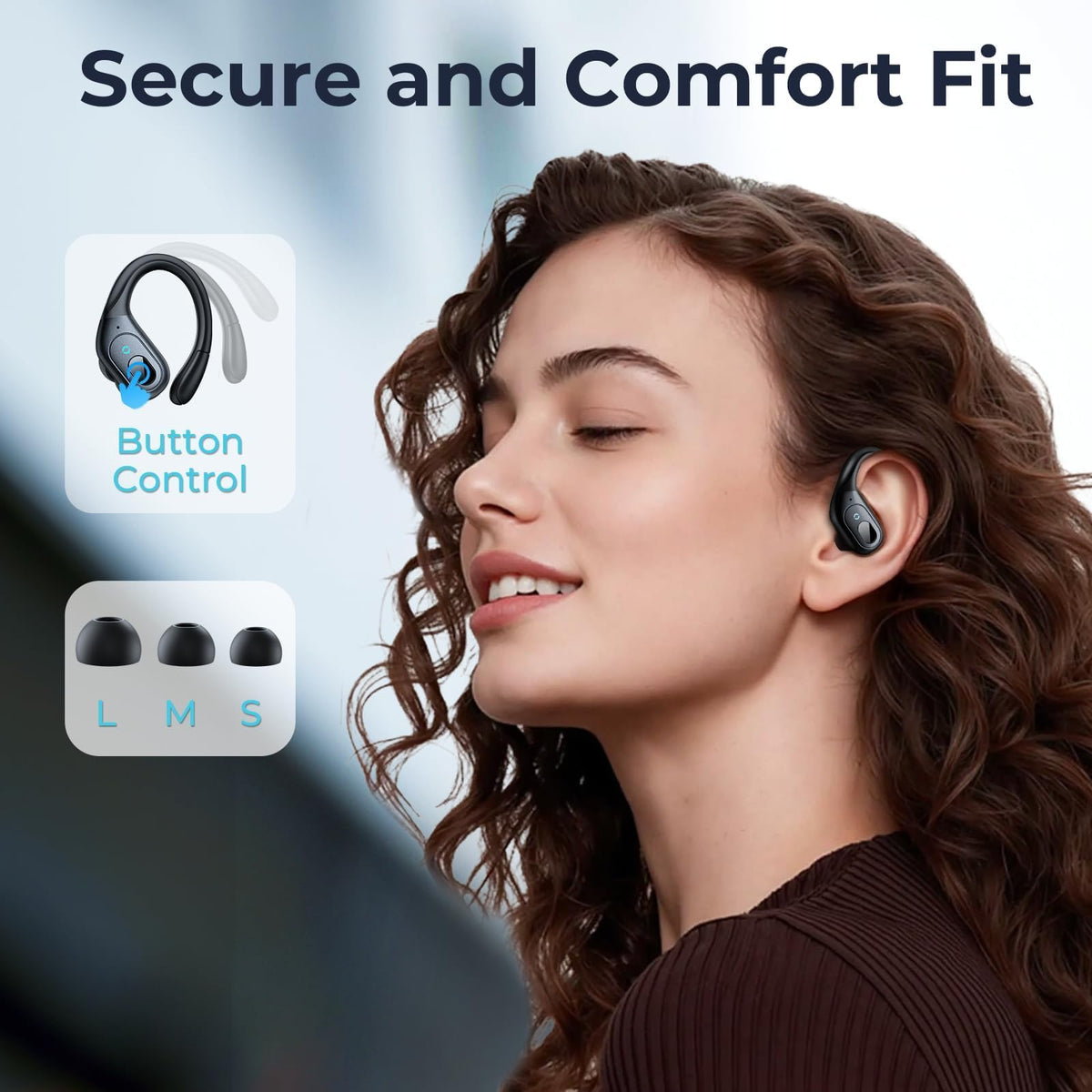Occiam ANC earbuds bluetooth-range supports stable listening up to 30 feet.