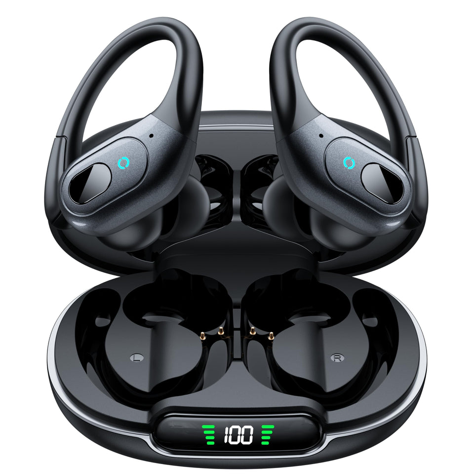 Occiam ANC earbuds case-charge keeps headphones powered on the go.
