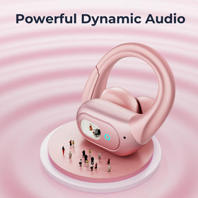 occiam earbud worn during run showing secure fit and sweat resistance