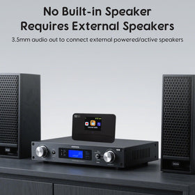 Ocean Digital WR-03M connectivity ports enable Wi-Fi, LAN, and Bluetooth streaming.