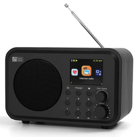 Ocean Digital WR-336M display front shows clear time and station info for quick checks.