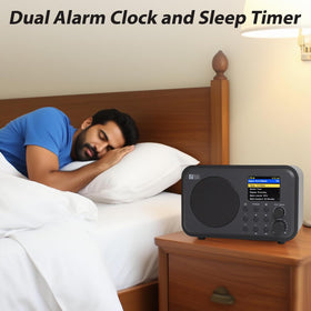 Ocean Digital WR-336M dual alarms for customizable wake options.
