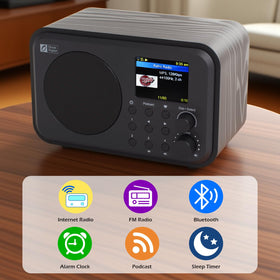 Ocean Digital WR-336M podcasts navigation lets you follow favorites and new episodes.