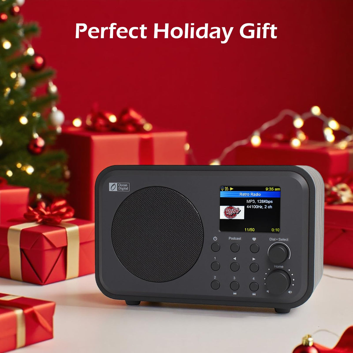 Ocean Digital WR-336M remote control for convenient operation from across the room.