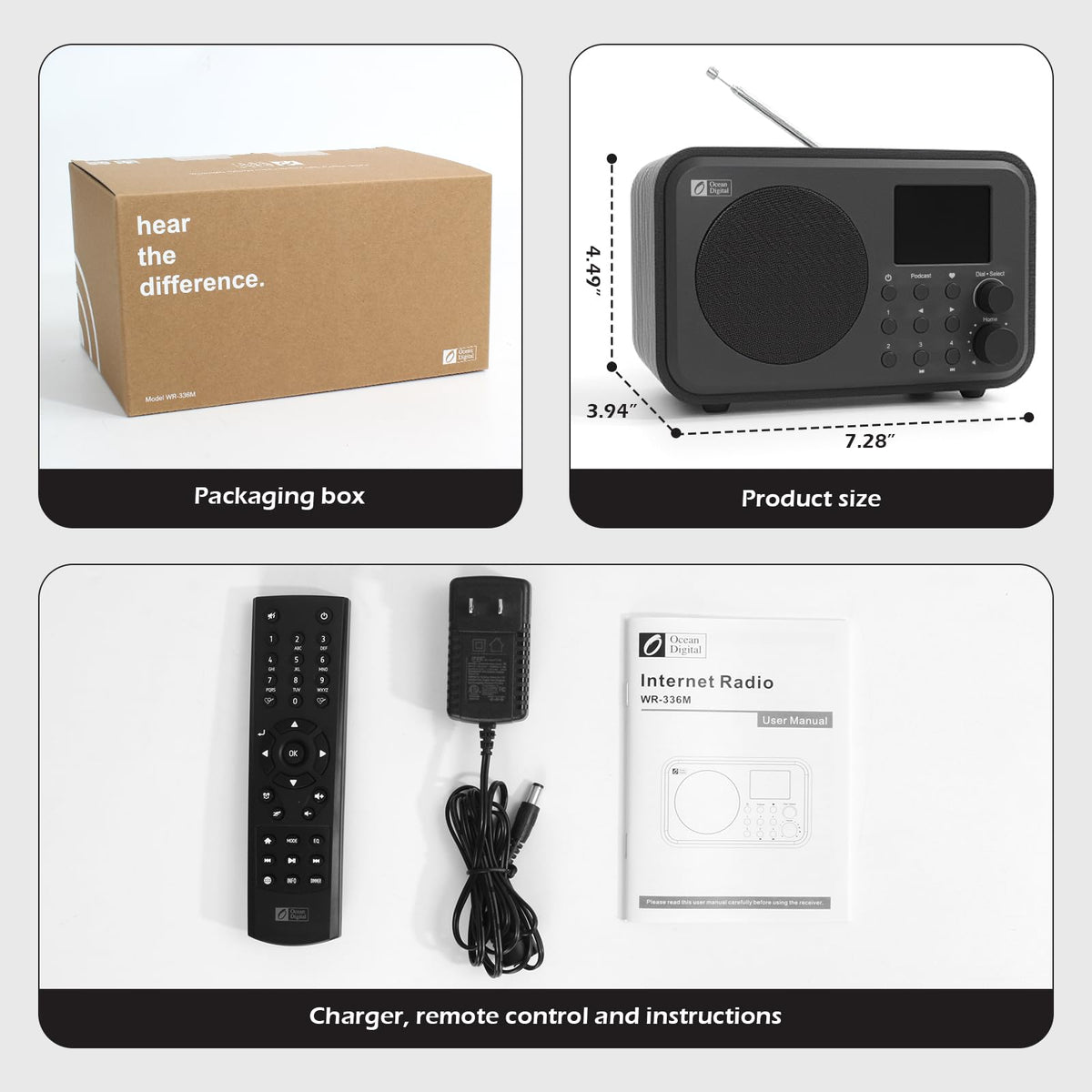 Ocean Digital WR-336M USB playback supports local music playback.