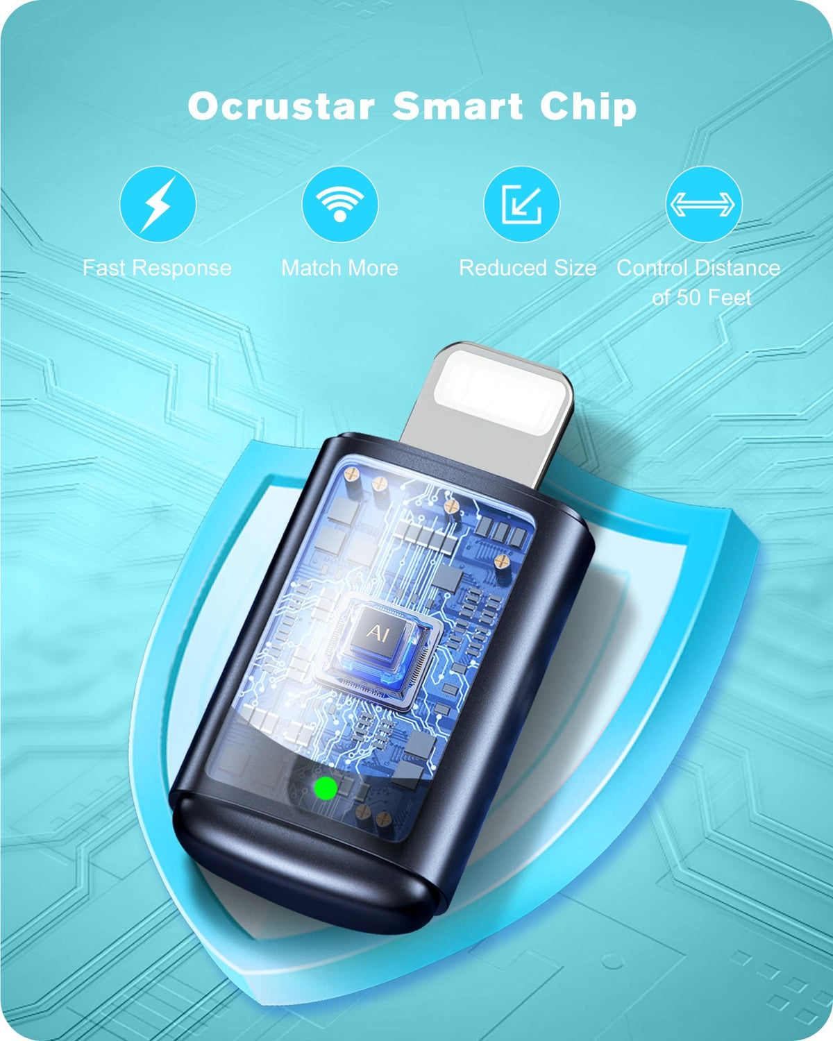 OCRUSTAR packaging shows compatibility logos, indicating broad device support