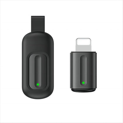 OCRUSTAR universal remote adapter shown in iPhone pairing setup for multiple devices