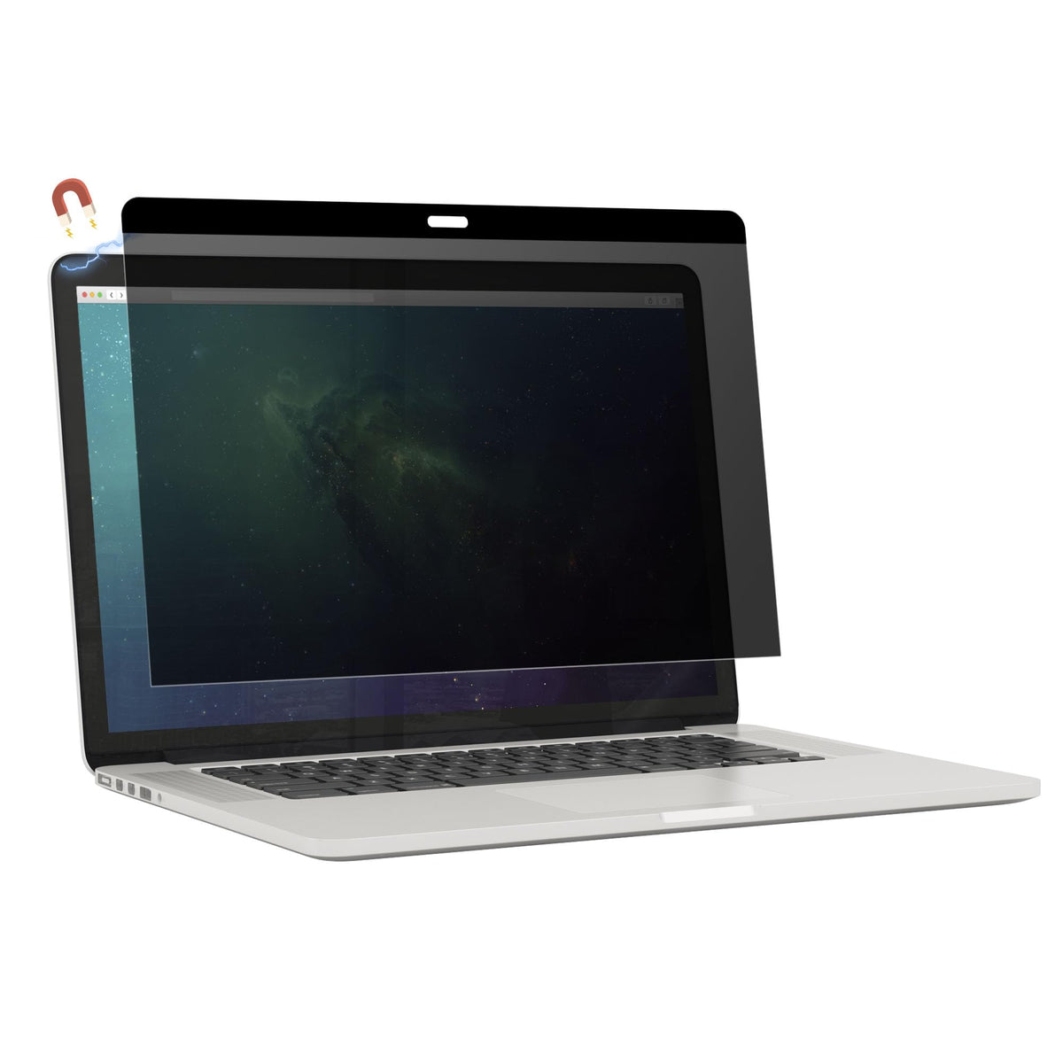 Ocushield screen protector on MacBook Air 13 front view showing clean fit and clarity