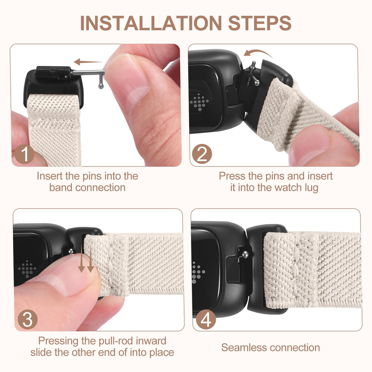 Odbeai elastic band soft skin-friendly material prevents irritation.