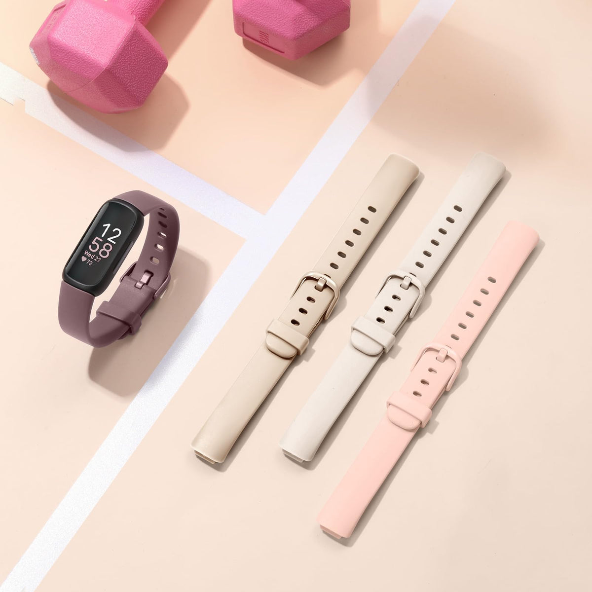 Odbeai Inspire 3 large band on wrist shows secure fit.