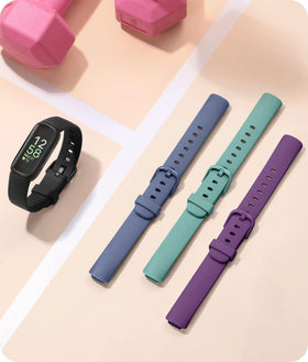 Odbeai Inspire 3 blue silicone band with secure lugs