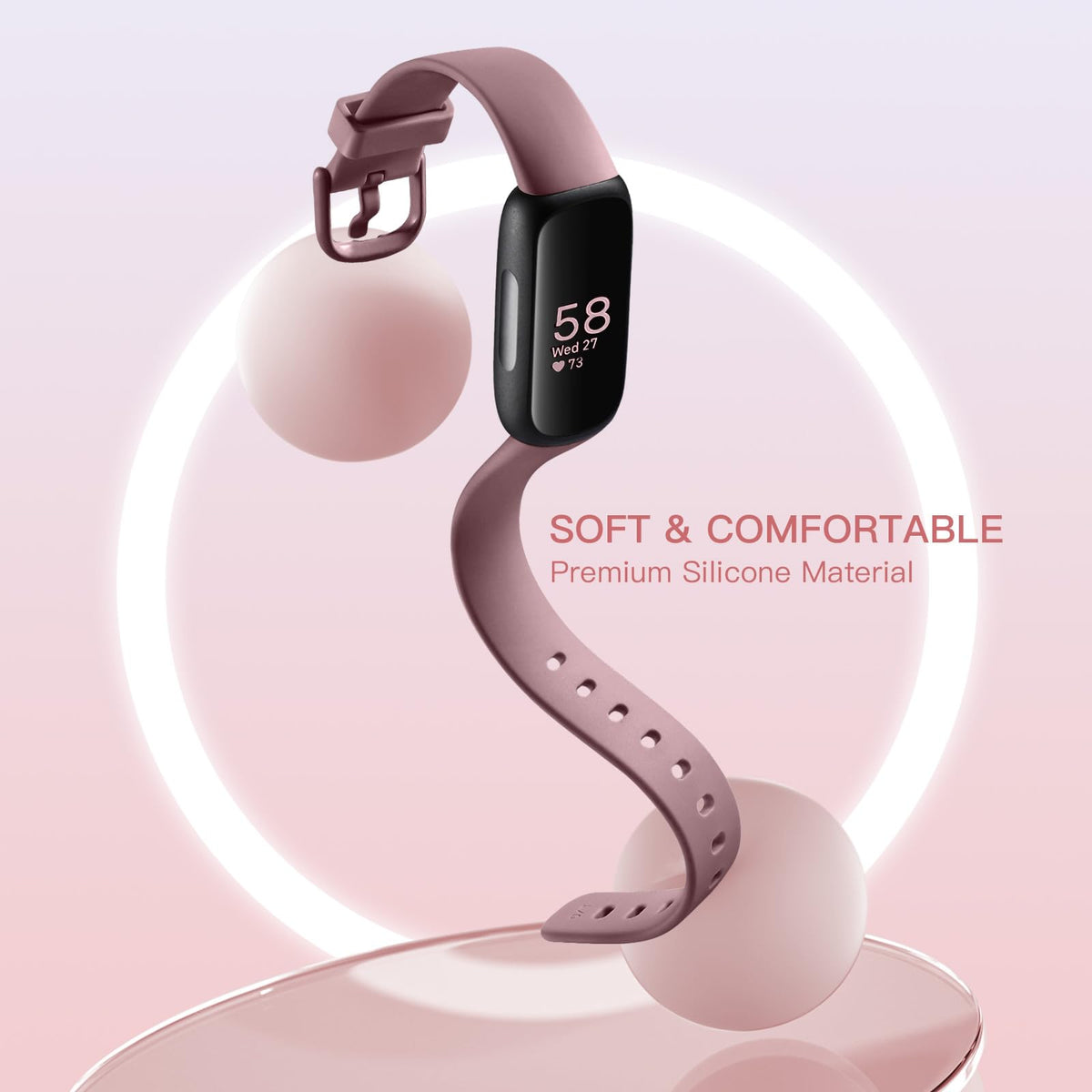Odbeai Inspire 3 soft silicone close-up reveals smooth texture.