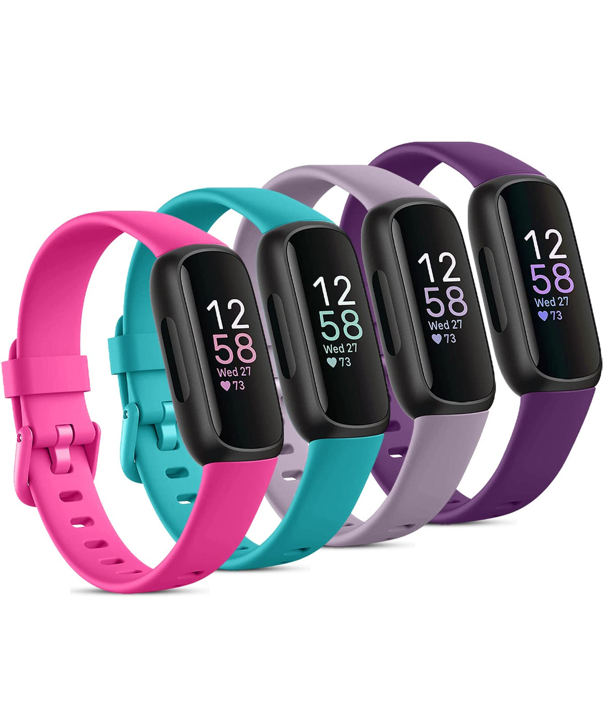 Odbeai Inspire 3 soft silicone band close-up, smooth texture for all-day comfort.