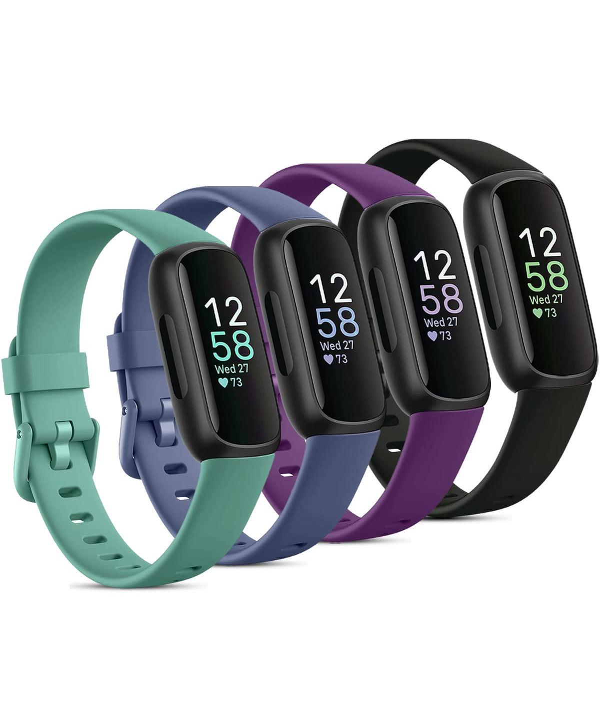 Odbeai Inspire 3 purple silicone band on wrist comfortable all day wear