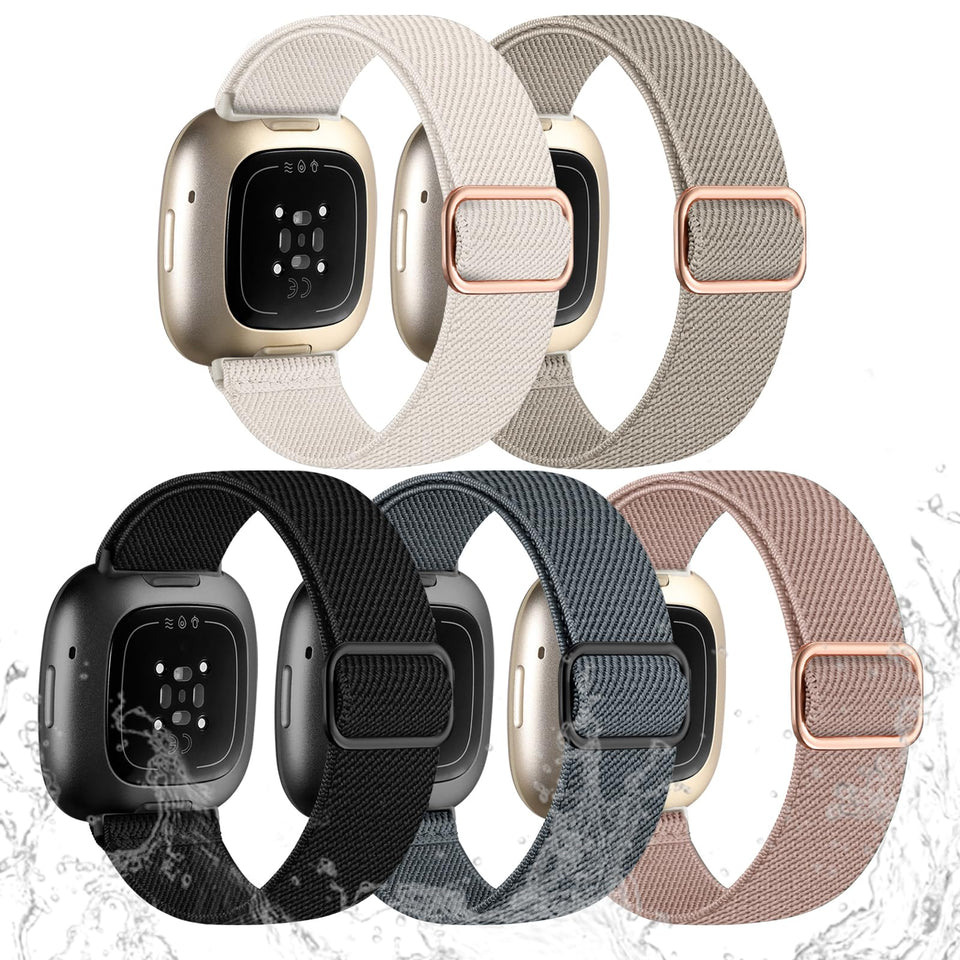 Odbeai stretchy strap on Versa series demonstrating compatibility and easy installation for daily wear