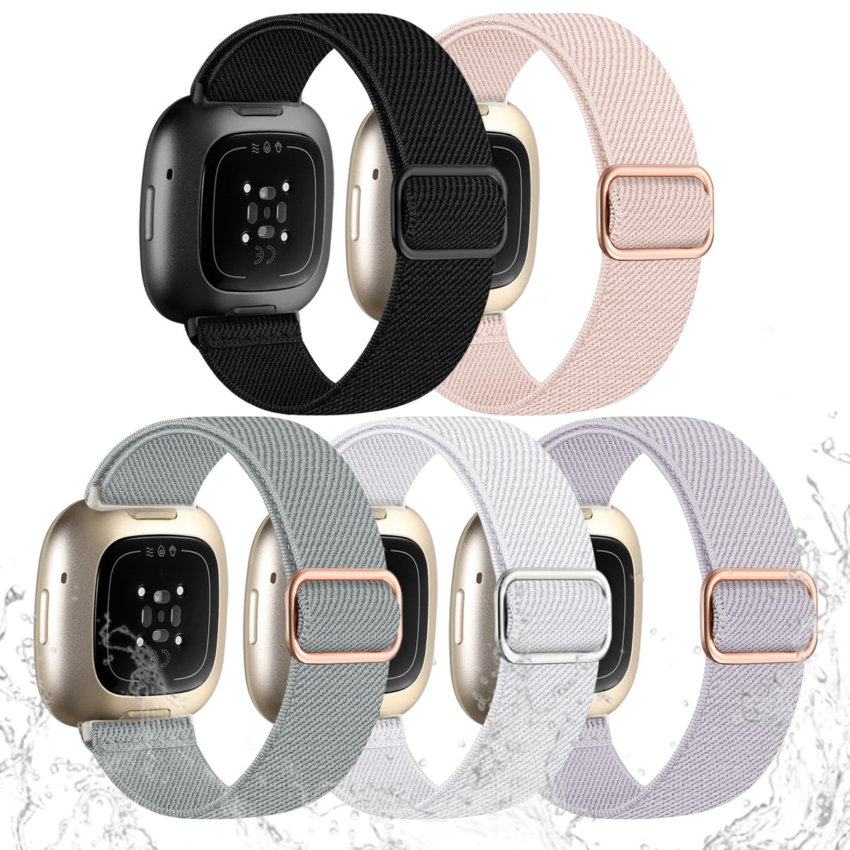 Odbeai stretchy strap for Fitbit Sense 2 bands offering flexible comfort for daily wear