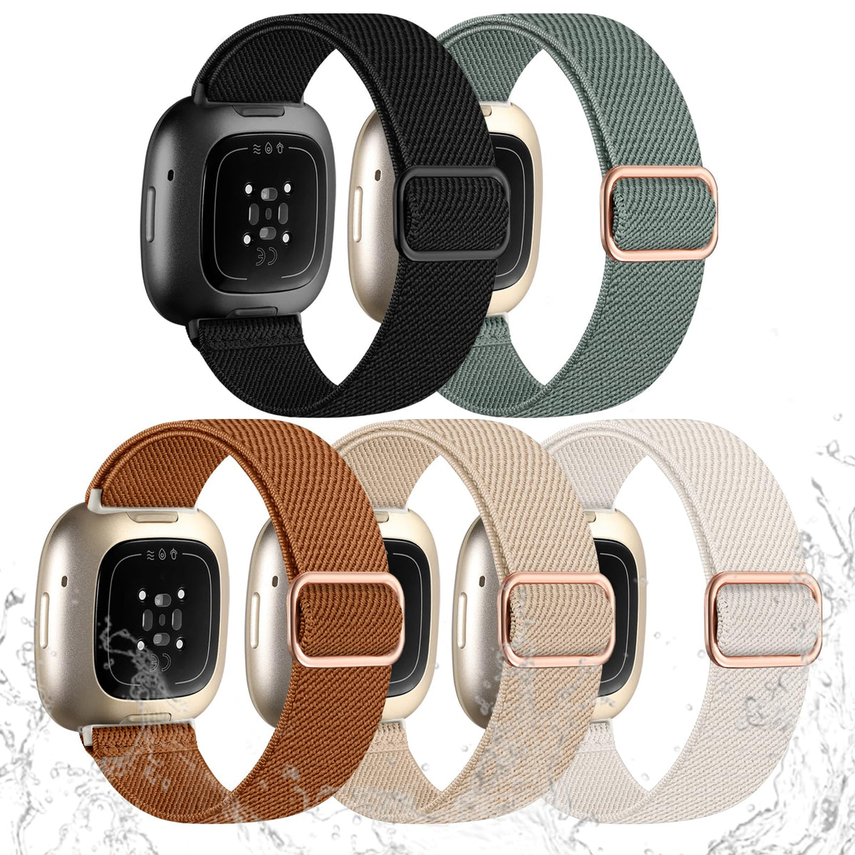 Odbeai Versa 4 band close-up, soft stretch nylon for all-day comfort.