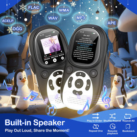 ODEJOI penguin back and ports view showing 3.5mm jack and charging port convenience