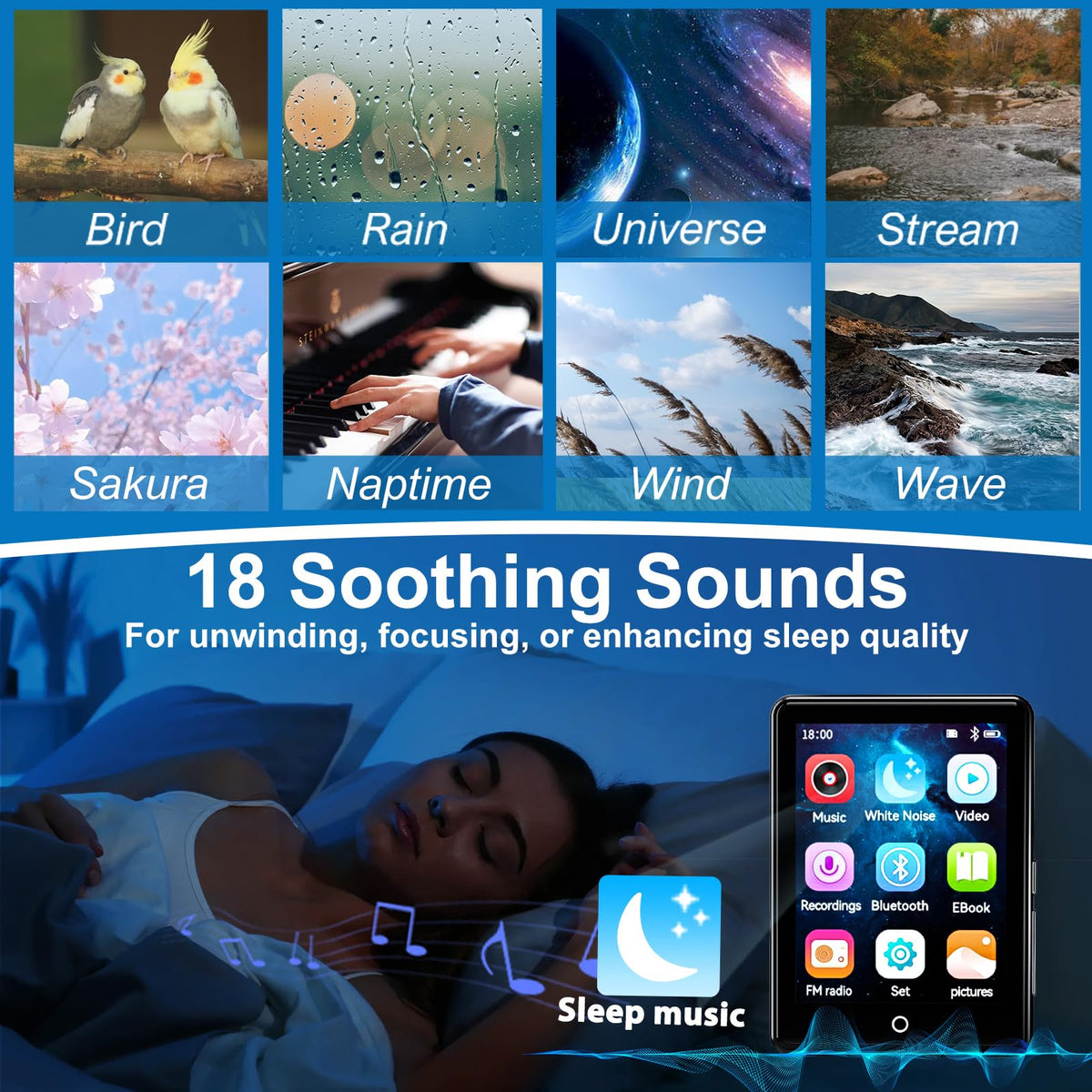 ODEJOI paired with Bluetooth headphones for stable wireless listening
