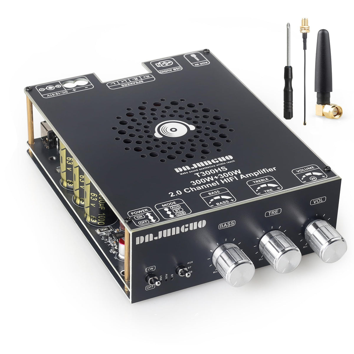ODEKTOOY T300HS front board view showing components and clear labeling for installation