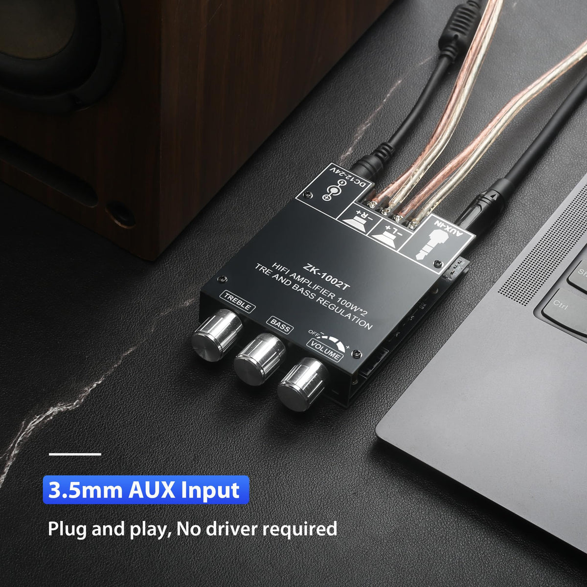 ODEKTOOY ZK-1002T 12-24V input enables flexible power options for projects.