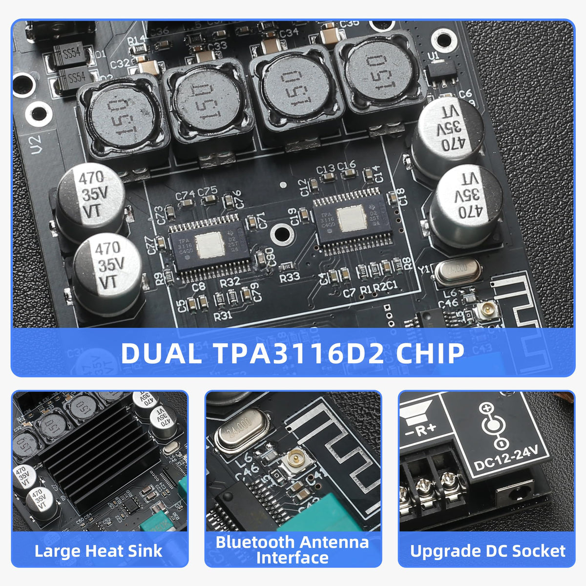 ODEKTOOY ZK-1002T robust heat sink enables longer operation in demanding setups.