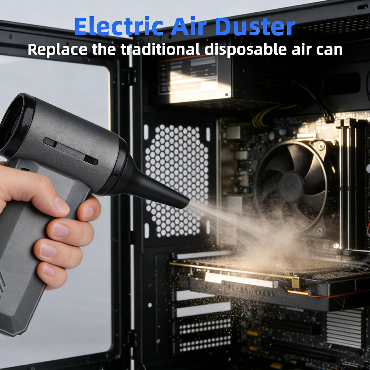 ODISTAR 130000rpm motor close-up shows high-speed power for debris removal