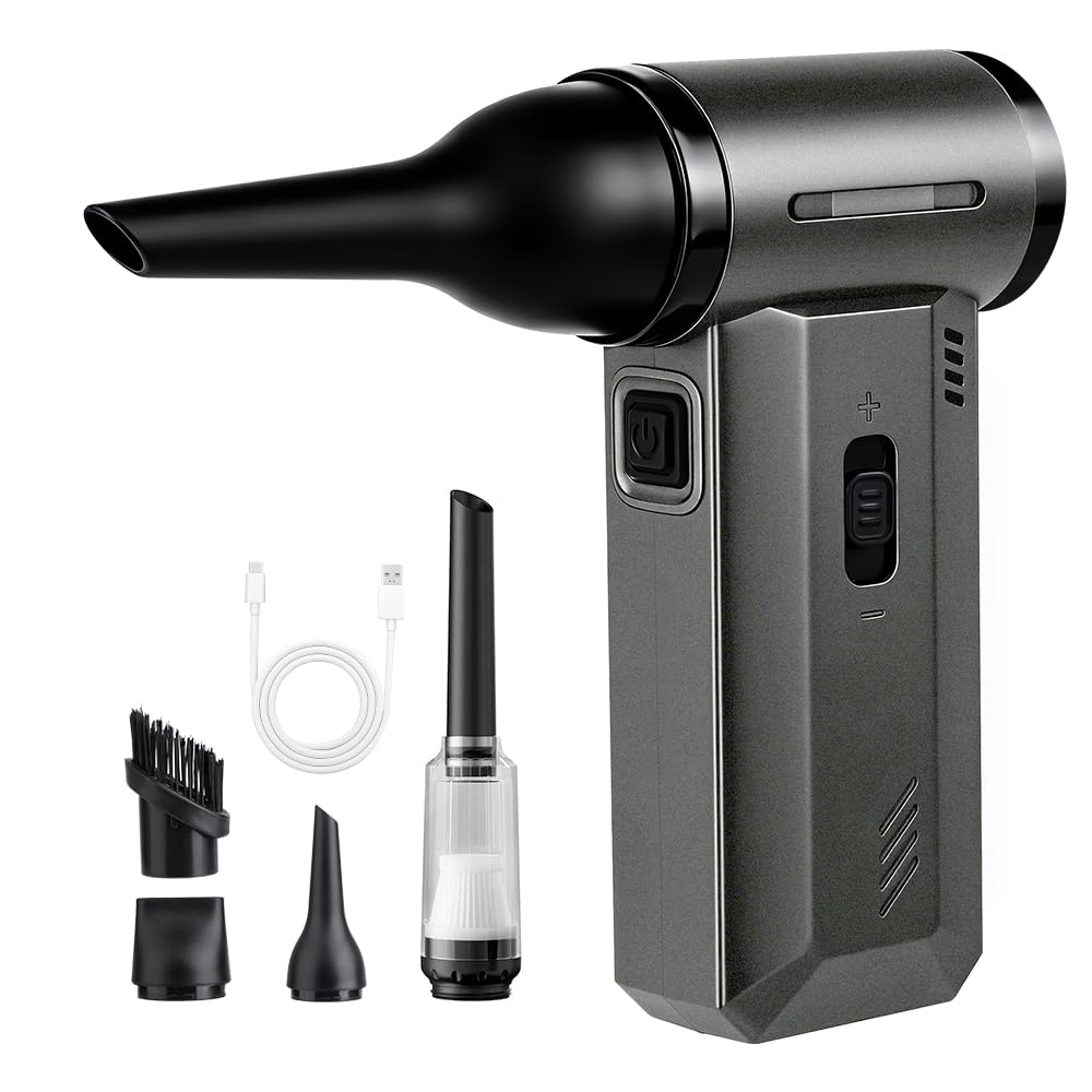ODISTAR compressed air duster front view for efficient desktop dusting