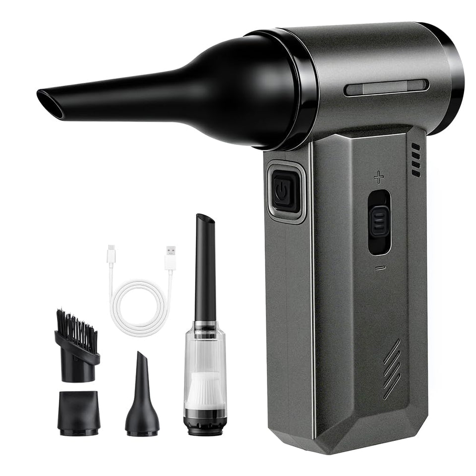 ODISTAR compressed air duster front view for efficient desktop dusting